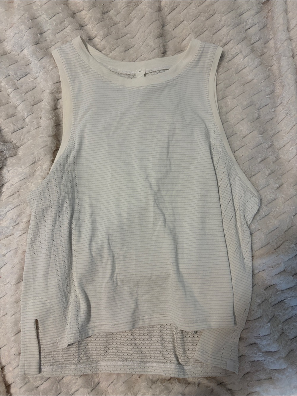 lululemon athletica Light Cream Sleeveless Tank Top